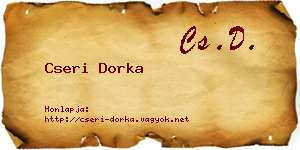 Cseri Dorka névjegykártya